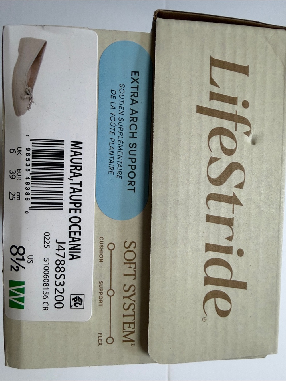 LifeStride Maura Taupe Oceania Flats - Taupe